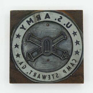 US Army Camp Stewart GA Large Ink Stamp . FLU5070