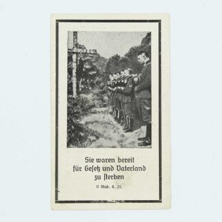 WW2 German Remembrance Card - Gren. Rgt . GD254