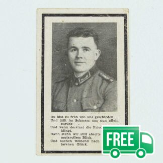 WW2 German Remembrance Card - Schonhofer . GD393