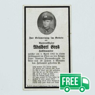 WW2 German Remembrance Card . GD394