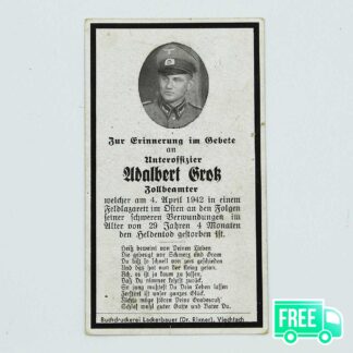 WW2 German Remembrance Card . GD394