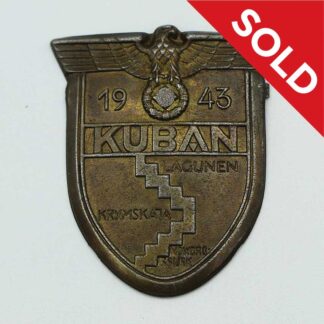 SOLD WW2 German Wehrmacht Kuban Campaign Shield . GO5233