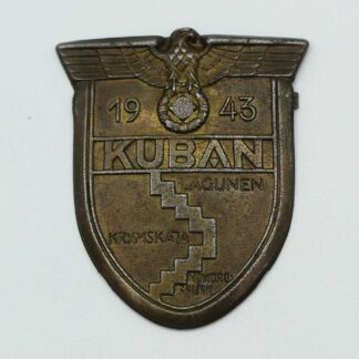 WW2 German Wehrmacht Kuban Campaign Shield . GO5233