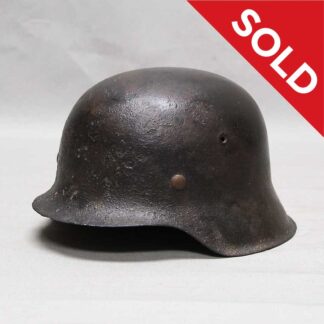 SOLD WW2 German M42 Combat Helmet Rough . HG1546