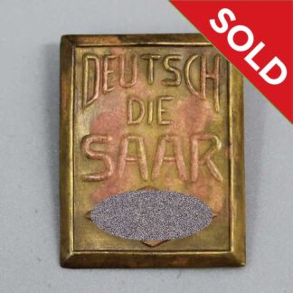 SOLD WW2 German SAAR Tinnie . PIN3859