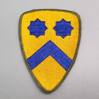 US 2nd Cavalry Division Patch Greenback WW2 . USP1338