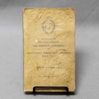 Marriage of Royal Highness List of Wedding Gifts 1947 Book . ANT280