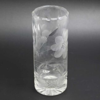 Vintage Cut Crystal Candle Holder . ANT299