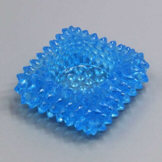 Vintage Glass Sea Blue Spike Candle Holder . ANT300