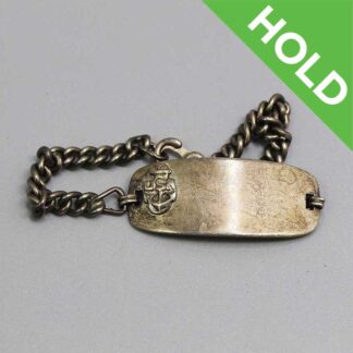 <font color=“#FA0303”> ON HOLD JH0426 </font>US Navy Bracelet Sterling WW2 . FLU5071