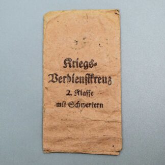 WW2 German War Merit Cross 2nd Class Packet . GO5238