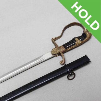 <font color=“#FA0303”> ON HOLD DP0426 </font>WW2 German Lion Head Sword - FW Holler . SG201