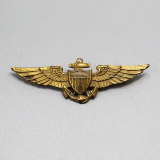 US Naval Aviator Wings - 1/20 GF on Sterling . W363
