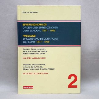 Detlev Niemann Price Guide Germany 1871-1945 . BOOK344