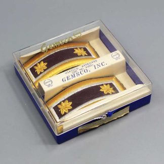 US Major Shoulder Boards in Case . FLU5117