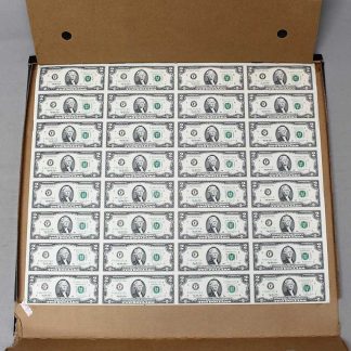 1995 $2 Currency Uncut Sheet 32 Notes . COIN712