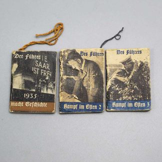 Group of 3 WW2 German Very Small WHW Booklets . PIN1245