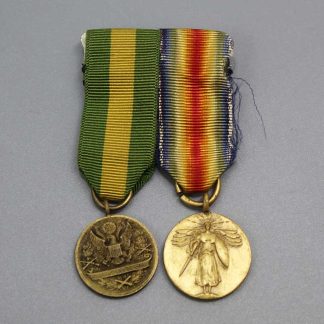 US Miniature Medal Pair WW1 - JR Gaunt London . YMU6030