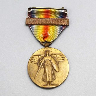 US WW1 Victory Medal with Naval Battery Bar . YMU6041