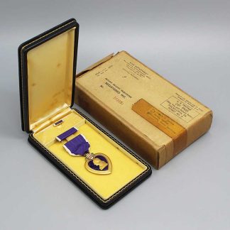 US WW2 Named Purple Heart w/Box & Research NC . YMU6057